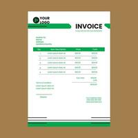 Invoice template design vector