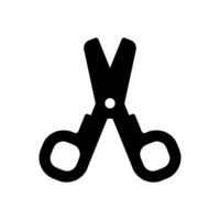 Scissors icon for cutting tools vector