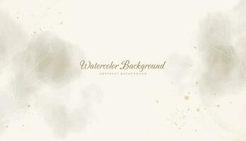 Abstract horizontal watercolor background. Neutral light colored empty space background illustration vector