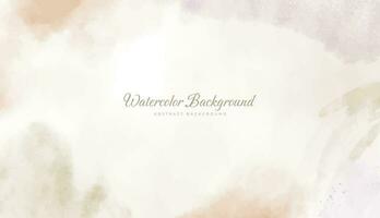 Abstract horizontal watercolor background. Neutral light colored empty space background illustration vector