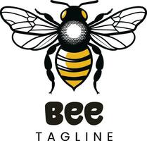 Bee logo vector