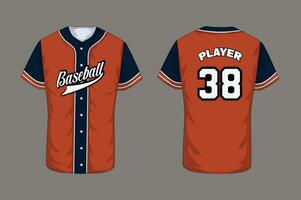 vector béisbol camiseta modelo