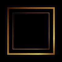 luxury gold frame vector