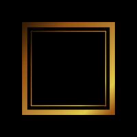 luxury gold frame vector