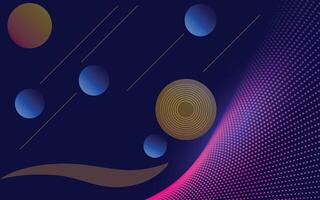 abstract background with circles vector