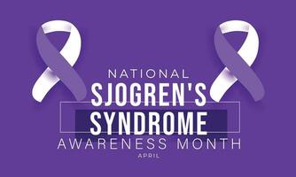 National Sjogren's Syndrome Awareness Month. background, banner, card, poster, template. Vector illustration.