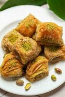 Turkish traditional baklava photo