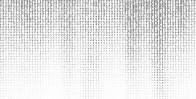 Halftone letter binary code pattern forming falling ray texture. Coding language symbols made abstract design element. Artificial intelligence technology futuristic background. vector