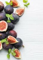 Fresh ripe figs photo