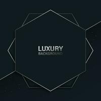 Luxury background with hexagonal and line. vector