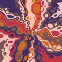 Abstract colorful psychedelic groovy background. vector