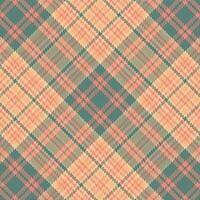 Tartan plaid pattern with texture and summer color. vector