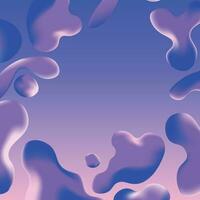 Fluid gradient shape. vector