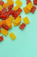 Vitamins for children,   jelly gummy bears candy photo