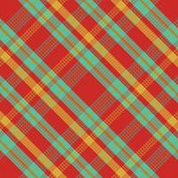 Tartan plaid pattern with texture and summer color. vector