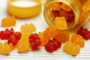 Chewable gummy vitamins photo