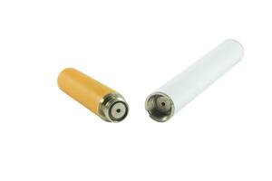 electronic cigarettes on white photo