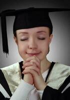 Graduated woman portrait photo