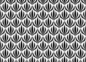 Floral seamless pattern. Retro stylish geometric texture background with Art Nouveau tiles. Vector geometric decorative leaves texture isolated on white background abstract art deco style