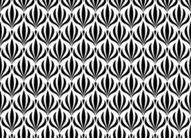 Floral seamless pattern. Retro stylish geometric texture background with Art Nouveau tiles. Vector geometric decorative leaves texture isolated on white background abstract art deco style