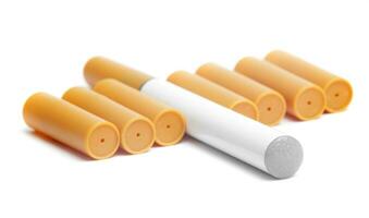 electronic cigarette on white photo