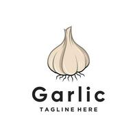 Vector garlic design element icon vector with creative concept modern