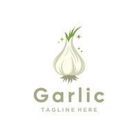 Vector garlic design element icon vector with creative concept modern