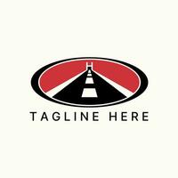 Logo design graphic concept creative premium abstract vector stock road ellipse initial H font like bridge. Related straight driving freeway vehicle