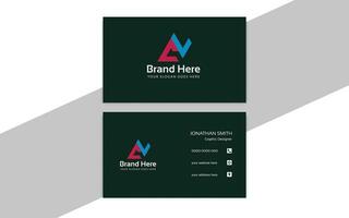 Free Business Card Design Template vector