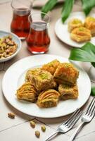 Turkish traditional baklava photo