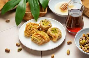 Turkish traditional baklava photo