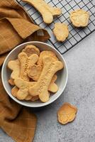 Homemade dog biscuits photo