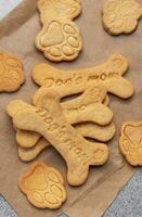 Homemade dog biscuits photo