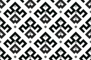 Retro black and white geometric seamless pattern background vector