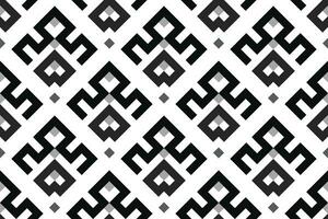 Retro black and white geometric seamless pattern background vector