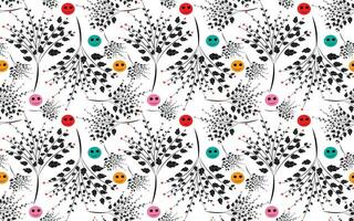 Botanical pattern and background  vector design