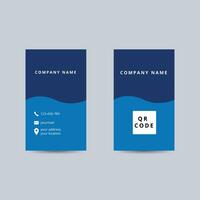 Vertical Business Card Print Template vector