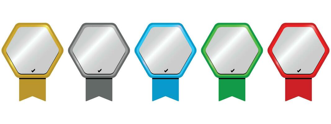 Set of company badge certificates. Certified logo design vector illustration. perfect for earning a title or achievement