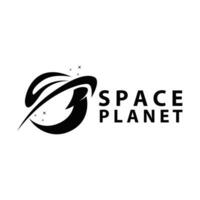 espacio logo moderno diseño planeta modelo ilustración sencillo circulo inspiración modelo vector
