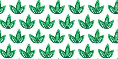 Green Fresh Grass Seamless Pattern. Vector Doodle Plant Background. Spring Microgreens Wallpaper. Microgreen Design for Wrapping Paper or Fabric Swatch