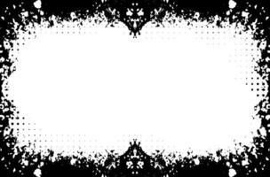 Webblack and white frame border, black and white frame, a black and white frame with a white grunge halftone dot vintage photo rectangle border, vector