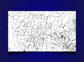 abstract grunge texture white and black paint on a blue background, broken effect background with space vector