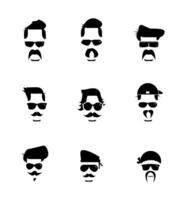 vector internacional de los hombres Bigote vector ilustración diseño