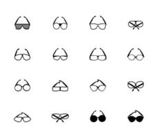 lentes icono colocar. vector formato