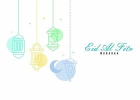 eid al fitr mubarak vector