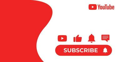 Youtube Channel Cover Wireframe. Youtube Banner For Design Your Channel. Youtube Channel Name Lower Third vector