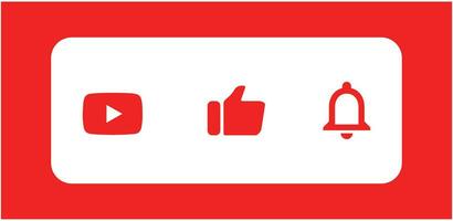 YouTube logo icon. Set youtube icon. Editorial vector. vector