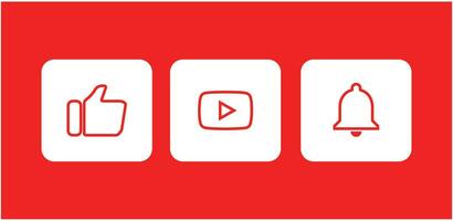 YouTube logo icon. Set youtube icon. Editorial vector. vector