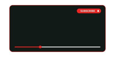 Youtube Channel Cover Wireframe. Youtube Banner For Design Your Channel. Youtube Channel Name Lower Third vector