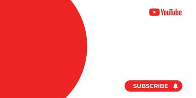 Youtube Channel Cover Wireframe. Youtube Banner For Design Your Channel. Youtube Channel Name Lower Third vector